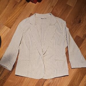 Cato Beige Striped Blazer